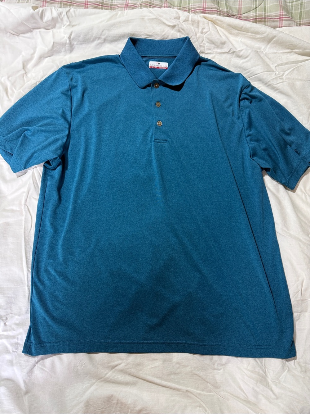 Grand Slam Teal Short-Sleeve Polo